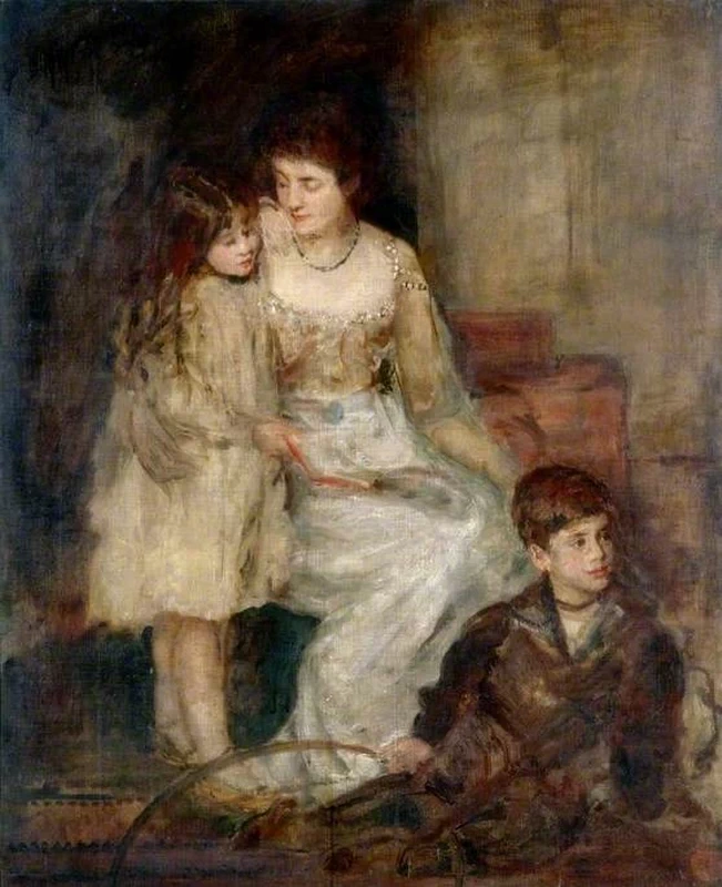Ethel Walker - La signora Walker e i suoi figli, Galleria d'arte Laing